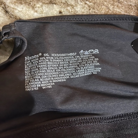 NWT Hanes Comfort Flex Fit Women’s Plus Size Adjustable Strap Bra - Picture 3 of 6